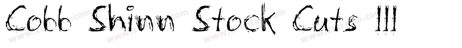 Cobb Shinn Stock Cuts III字体转换